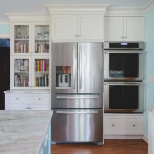 refrigerator in a kitchen