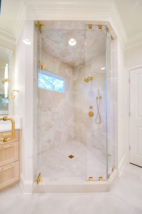 primary shower marble