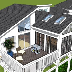 back view of house rendering