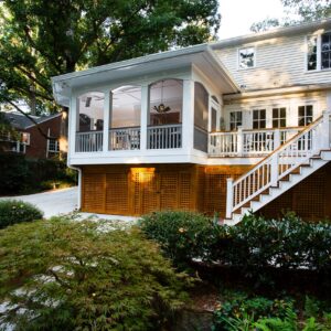 back porch of house