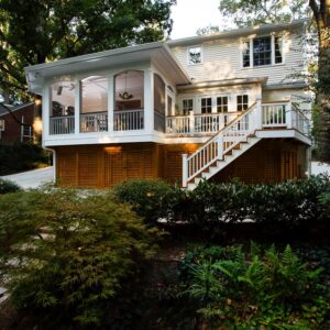 back porch of house