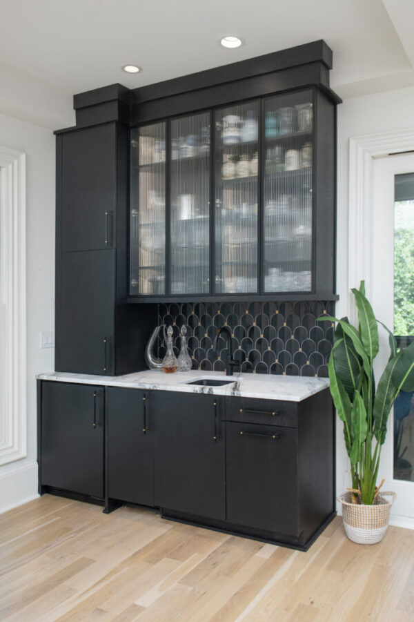 Custom hydration station integrated into an Atlanta kitchen remodel