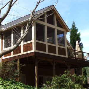 deck on back of house