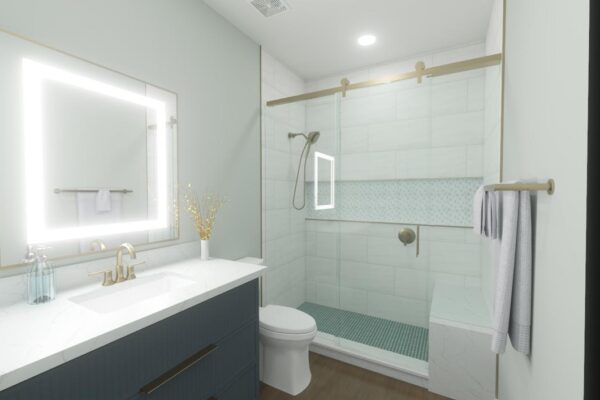 Bath 3 Shower Tile