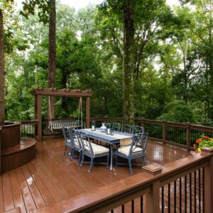 deck with furniture