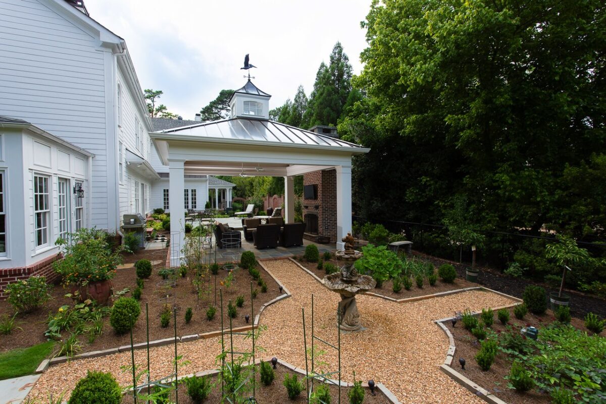 backyard fountain