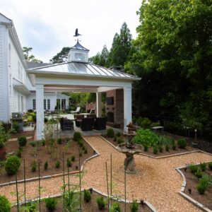 backyard fountain