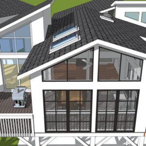 back view of porch rendering