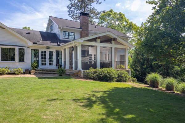 porch and outdoor living area