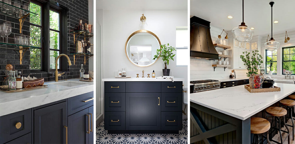 Navy and brass is 2018 interior design trend for kitchens and hotels - Vox